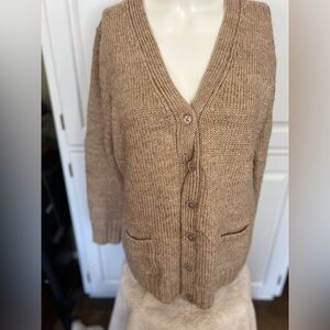 Talbots Petite Large sweater cardigan cozy